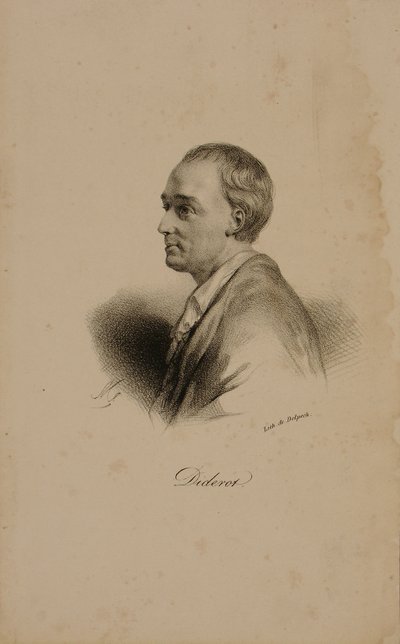 Portret van Denis Diderot (1715-84) door Francois Seraphin Delpech
